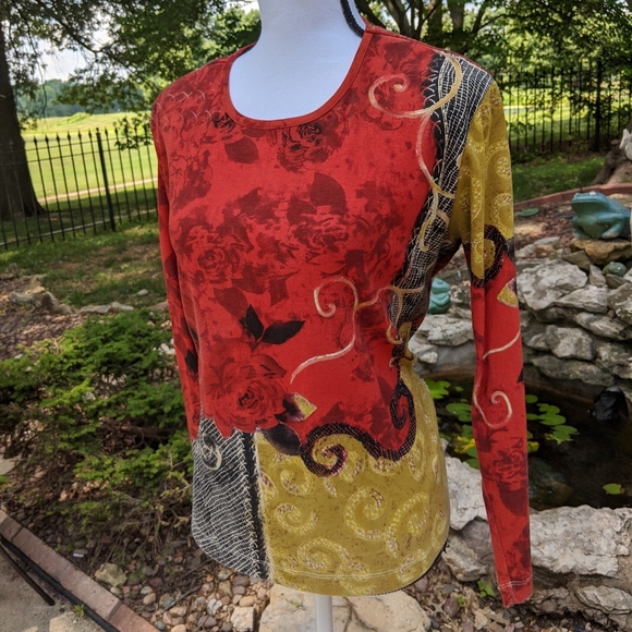 Chico's Design size 2 blouse - Picture 1 of 4